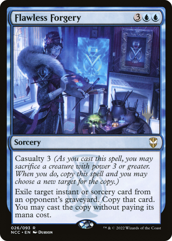 Flawless Forgery (Promo Pack) [Streets of New Capenna Commander Promos]