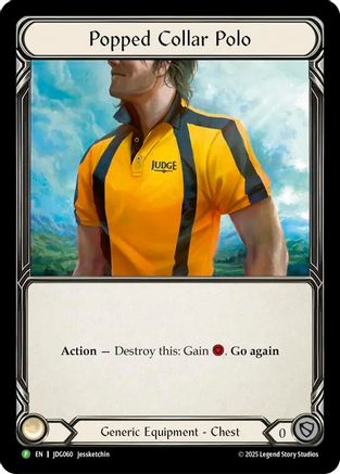 Popped Collar Polo [JDG060] (Promo)  Cold Foil