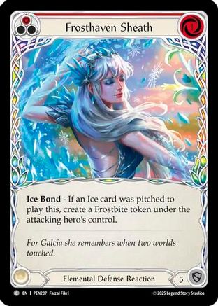 Frosthaven Sheath (Extended Art) [FAB427] (Promo) Rainbow Foil