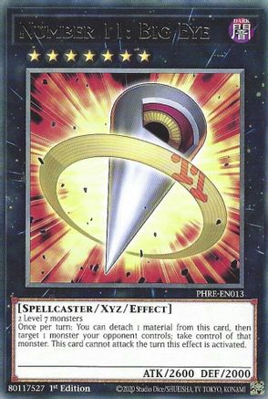 Number 11: Big Eye (PHRE-EN013) - Phantom Revenge 1st Edition