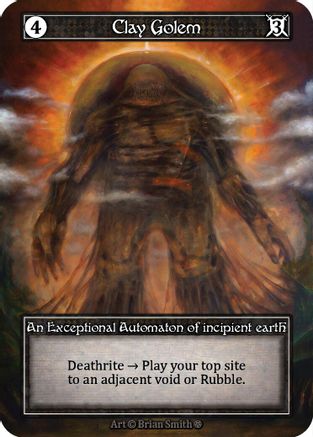 Clay Golem (Foil)  - Gothic Foil