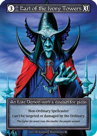 Earl of the Ivory Towers (Foil)  - Gothic Foil