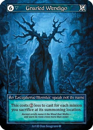 Gnarled Wendigo (Foil)  - Gothic Foil