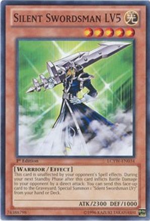 Silent Swordsman LV5 (LCYW-EN034) - Legendary Collection 3: Yugi's World 1st Edition