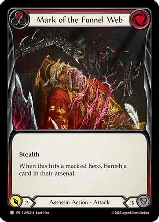 Mark of the Funnel Web (Red) [AAC013] (Armory Deck: Arakni)