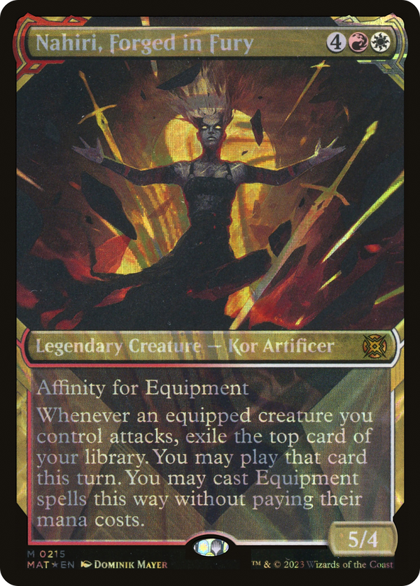 Nahiri, Forged in Fury (Showcase Halo Foil) [March of the Machine: The Aftermath]