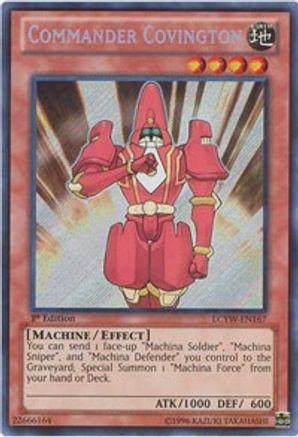 Commander Covington (LCYW-EN167) - Legendary Collection 3: Yugi's World 1st Edition