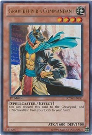 Gravekeeper's Commandant (LCYW-EN191) - Legendary Collection 3: Yugi's World 1st Edition