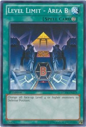 Level Limit - Area B (LCYW-EN279) - Legendary Collection 3: Yugi's World 1st Edition