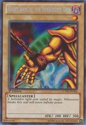 Right Arm of the Forbidden One (LCYW-EN304) - Legendary Collection 3: Yugi's World 1st Edition