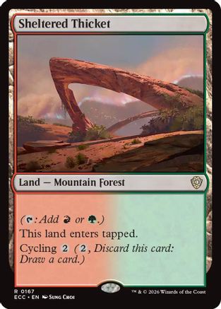 Sheltered Thicket [Lorwyn Eclipsed Commander]