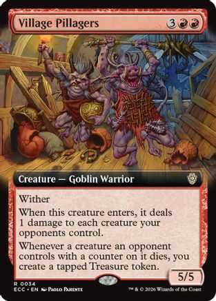 Village Pillagers (Extended Art) [Lorwyn Eclipsed Commander]