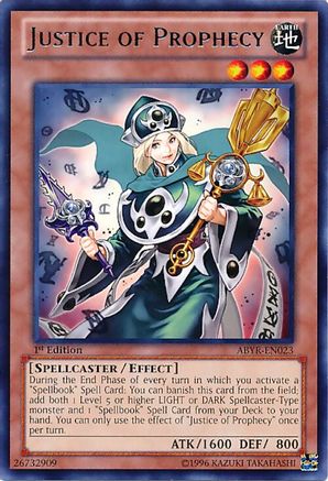 Justice of Prophecy (ABYR-EN023) - Abyss Rising 1st Edition