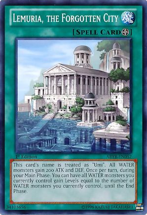 Lemuria, the Forgotten City (ABYR-EN057) - Abyss Rising Unlimited