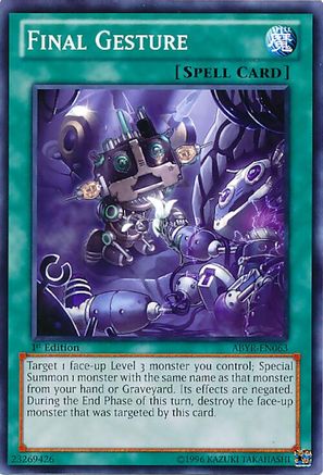 Final Gesture (ABYR-EN063) - Abyss Rising 1st Edition