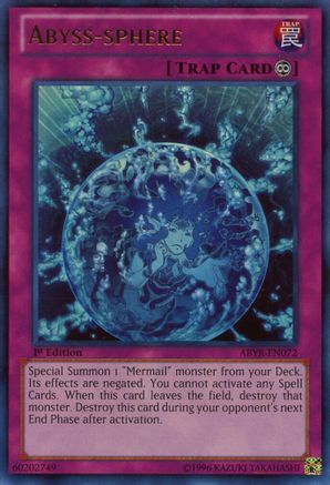Abyss-sphere (ABYR-EN072) - Abyss Rising 1st Edition
