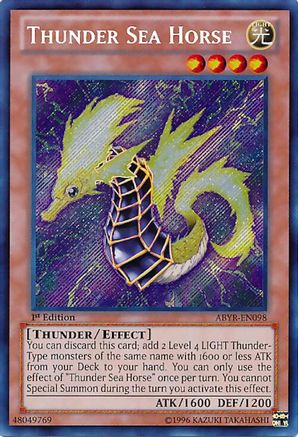 Thunder Sea Horse (ABYR-EN098) - Abyss Rising 1st Edition