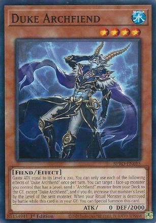 Duke Archfiend (BPRO-EN015) - Burst Protocol 1st Edition