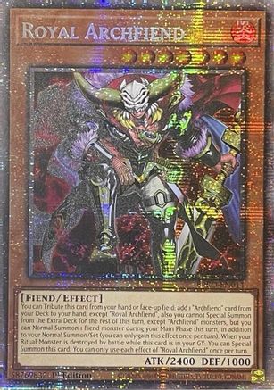 Royal Archfiend (Starlight Rare) (BPRO-EN014) - Burst Protocol 1st Edition