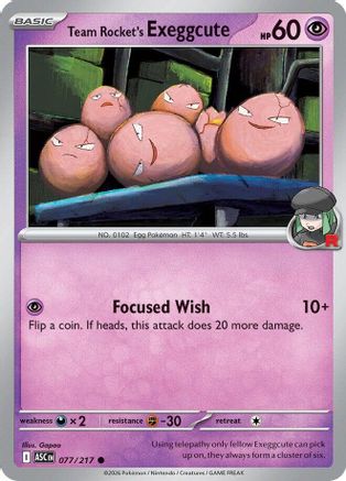 Team Rocket's exeggcute (077/217) [Mega Evolution: Ascended Heroes]