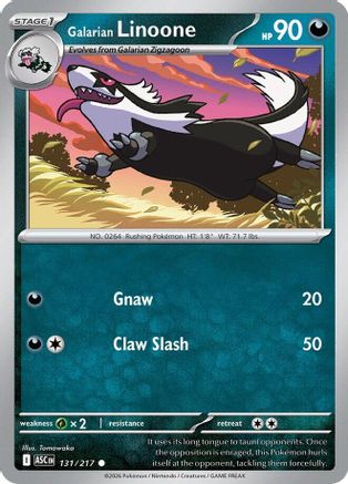 Galarian Linoone (131/217) [Mega Evolution: Ascended Heroes]