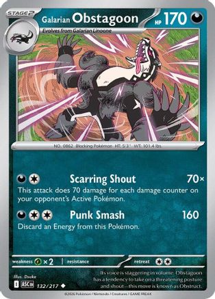 Galarian Obstagoon (132/217) [Mega Evolution: Ascended Heroes]