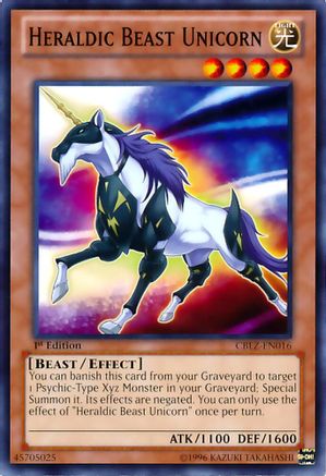 Heraldic Beast Unicorn (CBLZ-EN016) - Cosmo Blazer Unlimited