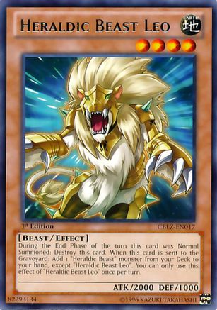 Heraldic Beast Leo (CBLZ-EN017) - Cosmo Blazer 1st Edition
