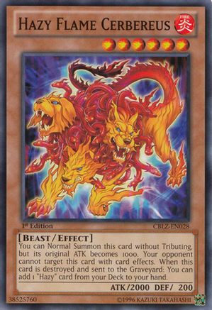 Hazy Flame Cerbereus (CBLZ-EN028) - Cosmo Blazer 1st Edition