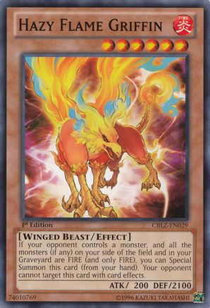 Hazy Flame Griffin (CBLZ-EN029) - Cosmo Blazer 1st Edition