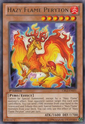 Hazy Flame Peryton (CBLZ-EN031) - Cosmo Blazer Unlimited