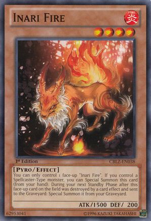 Inari Fire (CBLZ-EN038) - Cosmo Blazer 1st Edition