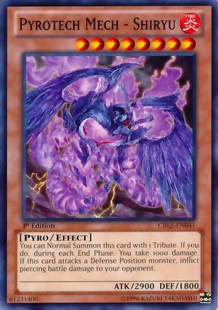 Pyrotech Mech - Shiryu (CBLZ-EN041) - Cosmo Blazer 1st Edition