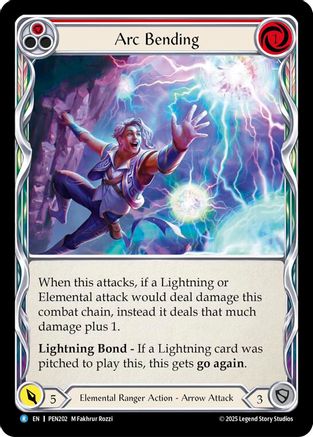 Arc Bending (Red) (Rainbow Foil) [PEN202] (Compendium of Rathe)  Rainbow Foil