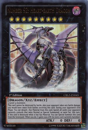 Number 92: Heart-eartH Dragon (CBLZ-EN045) - Cosmo Blazer 1st Edition