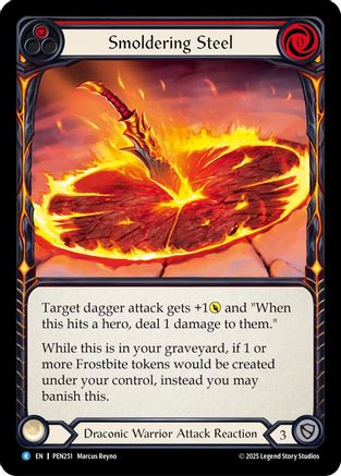 Smoldering Steel (Red) (Regular) [PEN251] (Compendium of Rathe)