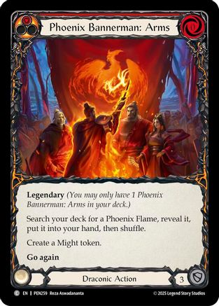 Phoenix Bannerman Arms (Red) (Regular) [PEN259] (Compendium of Rathe)