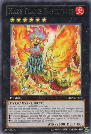Hazy Flame Basiltrice (CBLZ-EN049) - Cosmo Blazer 1st Edition
