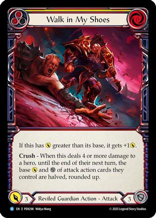 Walk In My Shoes (Yellow) (Rainbow Foil) [PEN298] (Compendium of Rathe)  Rainbow Foil