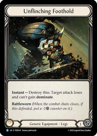 Unflinching Foothold [PEN318] (Compendium of Rathe)  Cold Foil