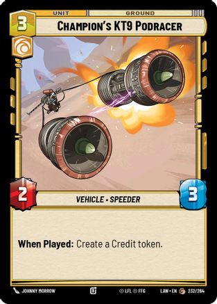 Champion's KT-9 Podracer (232/264) (232/264) [A Lawless Time]