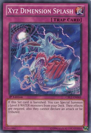 Xyz Dimension Splash (CBLZ-EN069) - Cosmo Blazer 1st Edition