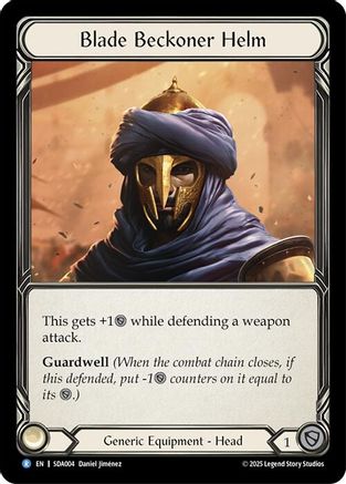 Blade Beckoner Helm [SDA004] (Silver Age Chapter 1)