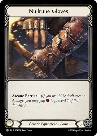 Nullrune Gloves [SDA009] (Silver Age Chapter 1)