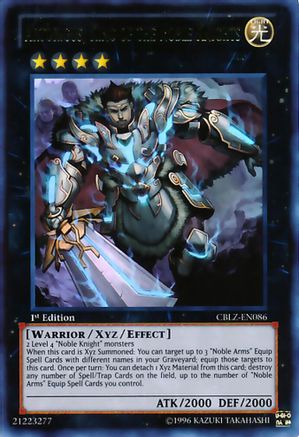 Artorigus, King of the Noble Knights (CBLZ-EN086) - Cosmo Blazer Unlimited