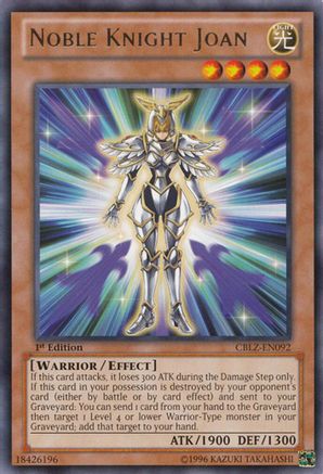 Noble Knight Joan (CBLZ-EN092) - Cosmo Blazer 1st Edition
