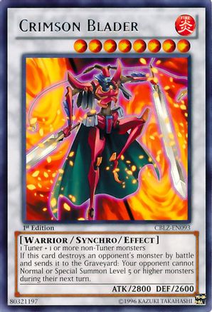 Crimson Blader (CBLZ-EN093) - Cosmo Blazer Unlimited