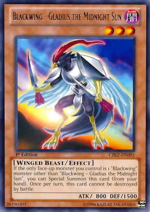 Blackwing - Gladius the Midnight Sun (CBLZ-EN095) - Cosmo Blazer Unlimited