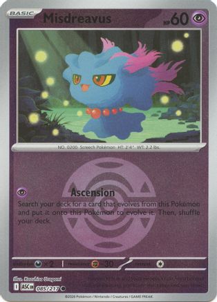 Misdreavus (085/217) (Dusk Ball) [Mega Evolution: Ascended Heroes]