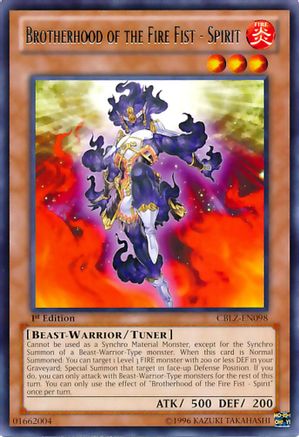 Brotherhood of the Fire Fist - Spirit (CBLZ-EN098) - Cosmo Blazer Unlimited